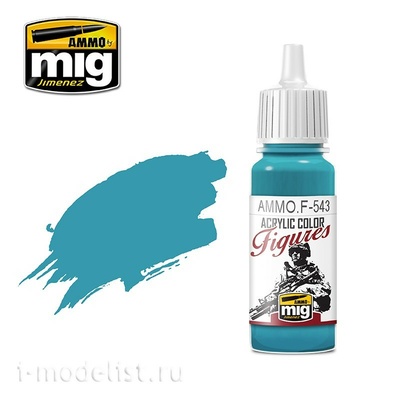 AMMOF543 Ammo Mig Краска акриловая Зелёно-голубая / GREEN BLUE