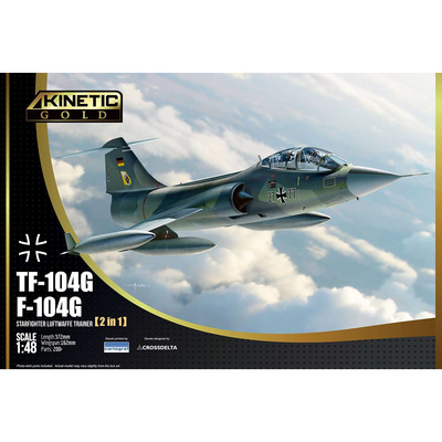 K48089 Kinetic 1/48 Истребитель TF-104G / F-104G Luftwaffe Starfighter (2 в 1)