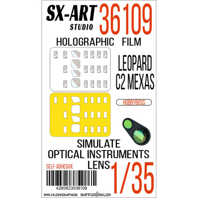 36109 SX-Art 1/35 Имитация смотровых приборов Leopard C2 MEXAS (Hobbyboss)