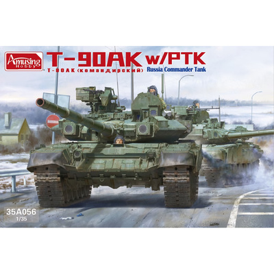 35A056 Amusing Hobby 1/35 Российский командирский танк Т-90АК с ПТК (по лицензии УВЗ)
