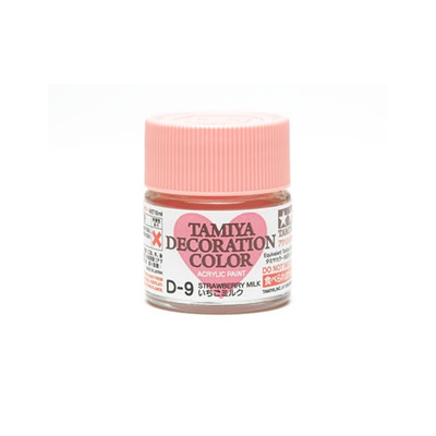 76609 Tamiya Акриловая краска DECORATION D-9 Strawberry Milk (клубничное молоко)	