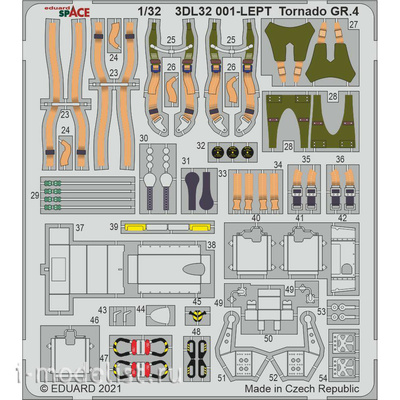 3DL32001 Eduard 1/32 Объёмная 3D декаль для Tornado GR.4 SPACE