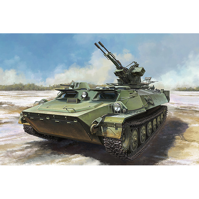 09618 Трубач 1/35 Многоцелевой транспортёр-тягач МТ-ЛБ с установкой ЗУ-23-2