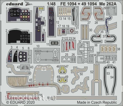 491094 Eduard 1/48 photo etching Kit Me 262A