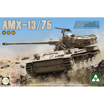 2036 Takom 1/35 Лёгкий танк I.D.F AMX-13/75 (2 в 1)