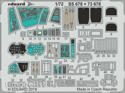 SS678 Eduard 1/72 photo etched parts