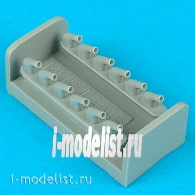QB48 060 QuickBoost 1/48 add-on Kit for P-51D Mustang exhaust - type B