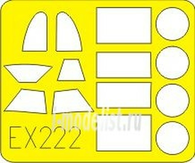 EX222 Eduard 1/48 Маска для Lavochkin La-5