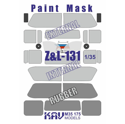 M35 175 KAV models 1/35 Окрасочная маска на остекление З-131 (Звезда)