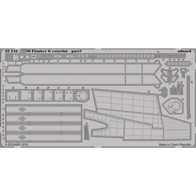 32243 Eduard 1/32 Фототравление для С-30 Flanker G, экстерьер