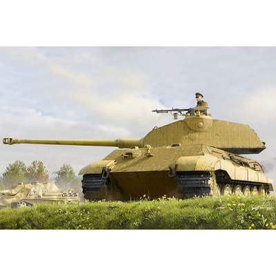84558 HobbyBoss 1/35 Немецкий танк Pz.Kpfw.VI Sd.Kfz.182 Tiger II с башней Porsche ранней Fgst.Nr.280009