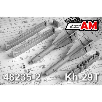 AMC48235-2 Advanced Modeling 1/48 Авиационная управляемая ракета Х-29Т с пусковой АКУ-58