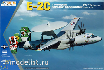 K48066 Kinetic 1/48 E-2C Hawkeye 2000 VAW-115 Liberty Bells 