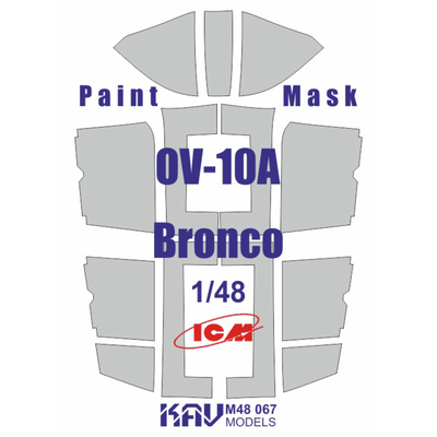 M48 067 KAV models 1/48 Окрасочная маска на OV-10A Bronco (ICM)