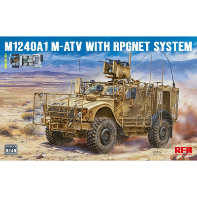 RM-5145 Rye Field Model 1/35 Американский бронированный внеtoрожник MRAP (Mine-Resistant Ambush Protected) M1240A1 M-ATV с системой RPGNET
