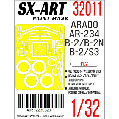 32011 SX-Art 1/32 Окрасочная маска Arado Ar 234 B-2/B-2N (Fly)