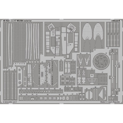 48922 Eduard 1/48 Фототравление С-17 M3/ M4 экстерьер
