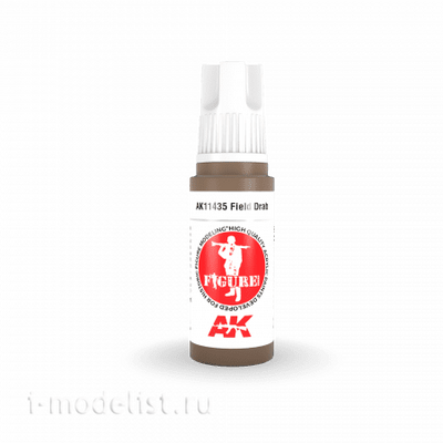 AK11435 AK Interactive acrylic paint FIELD DRAB-FIGURES (gray field) 17 ml