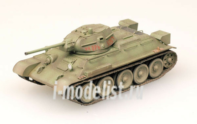 36264 Easy model 1/72 Собранная и покрашенная модель танк тип 34/76 мод.1942 г. (под Москвой) 