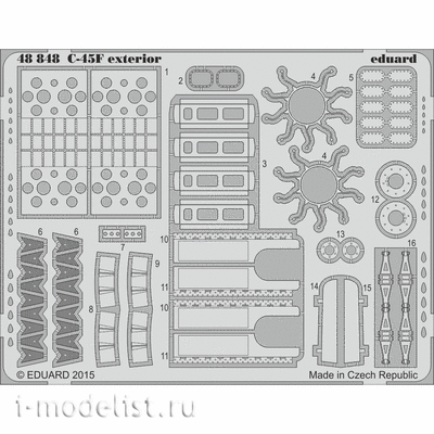 48848 Eduard 1/48 Фототравление для C-45F экстерьер