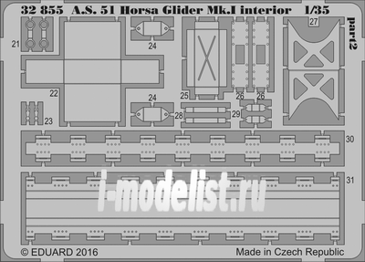 32855 Eduard 1/35 photo-etched for A. S. 51 Horsa Glider Mk.I interior  