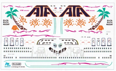L14401 PasDecals 1/144 Декаль на Boeing 757-200 Ata/vim2012