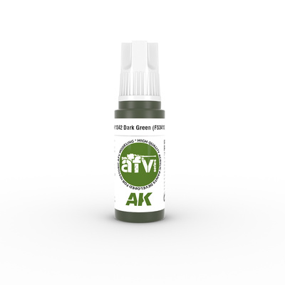 AK11342 AK Intercative Краска акриловая DARK GREEN (темно-зеленая) 17 мл