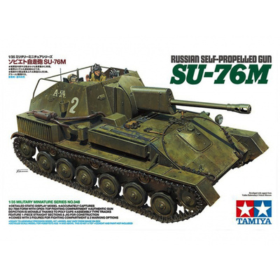35348 Tamiya 1/35 SU-76M, 3 figures