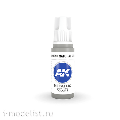 AK11210 AK Interactive Краска акриловая 3rd Generation сталь, 17 мл