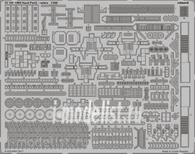 53188 Edward 1/200 photo-Etching for HMS Hood part 2 radar