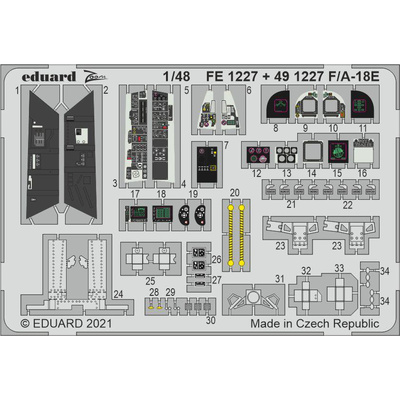 FE1227 Eduard 1/48 Photo Etching for F/A-18E