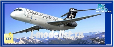 PM14434 PasModels 1/144 Модель для сборки самолета Boing 717 Star Alliance (смола)