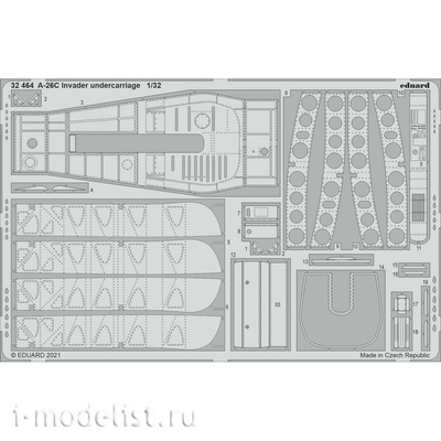 32464 Eduard 1/32 Фототравление для A-26C Invader шасси