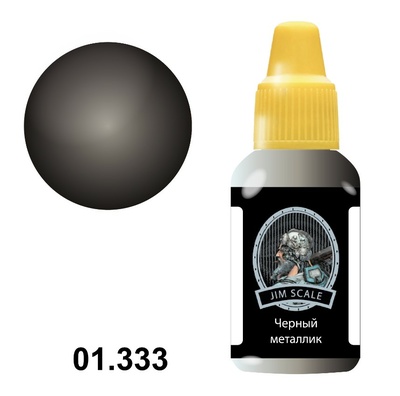 01.062 Jim Scale Airbrush paint color Black Metallic