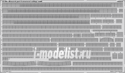 53090 1/200 Eduard photo etched parts for Bismarck part 8 - structural railings