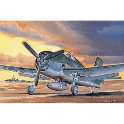 80359 HobbyBoss 1/48 Американский палубный истребитель F6F-3 «Hellcat», поздний