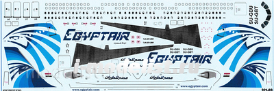 321-03 PasDecals 1/144 Декаль на A-321 (звезда) Egyptair