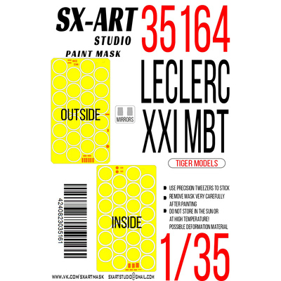 35164 SX-Art 1/35 Окрасочная маска Leclerc XXI MBT (Tiger Model)