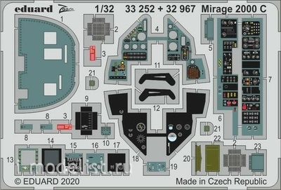 33252 Eduard 1/32 Фототралвение для Mirage 2000 C
