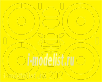 JX202 Eduard 1/32 Маска для Sopwith F.1 Camel