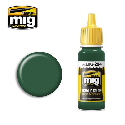 AMIG0264 Ammo Mig Краска акриловая IJN NAKAJIMA тёмно-зелёная / IJN NAKAJIMA DARK GREEN