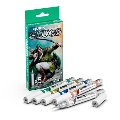 AKMQ101 AK Interactive Набор маркеров Quick Markers Эльфы / Elves