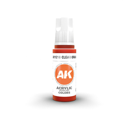 AK11218 AK Interactive Краска акриловая 3GEN Прозрачный оранжевый / CLEAR ORANGE – STANDARD