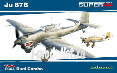4431 Eduard 1/144 Aircraft Ju 87B Dual Combo (two models in a box)