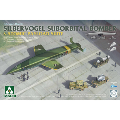 5018 Takom 1/72 Бомбардировщик-космолёт Silbervogel и набор атомной нагрузки