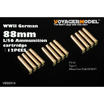 VBS0314 Voyager Model 1/35 Гильзы для 88mm L/56 (12 шт.)