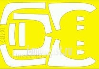 JX102 Eduard 1/32 Маска для EF 2000B Double Seater