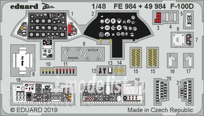 FE984 Eduard photo etched parts for 1/48 F-100D