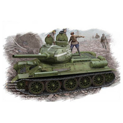84807 HobbyBoss 1/48 Российский танк тип 34/85 (мод. 1944 Flattened Turret) 