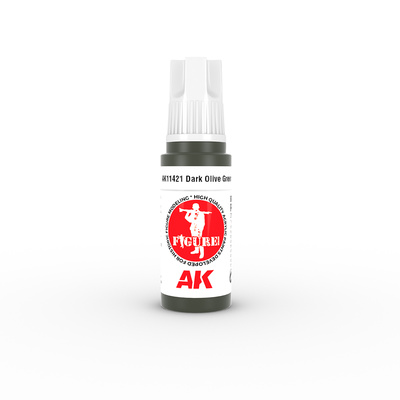 AK11421 AK Interactive acrylic paint DARK OLIVE GREEN – FIGURES (dark olive green) 17 ml